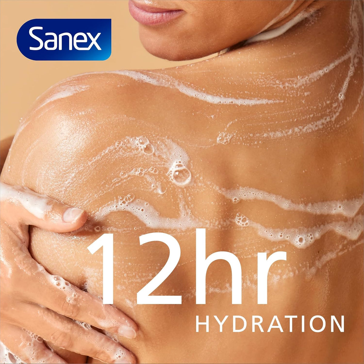 Sanex Expert Skin Health Hypoallergenic Shower Gel l 570ml, for Very Sensitive Skin, Sensitive Shower Gel, 12 Hour Hydration, Prebiotic & Postbiotic Complex, Dermatologically Tested, 0% Sulphates**