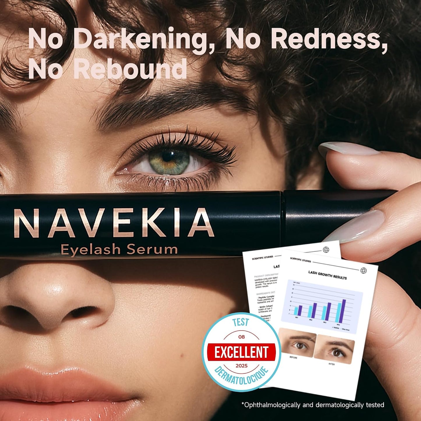 Premium Lash Serum 2026 – M 3ml – 2 Key Peptides + Bio-Enzyme – Science‑Backed for Length & Density – Easy Application, Long‑Lasting – Sensitive Eyes – Vegan, Cruelty‑Free, Hormone‑Free