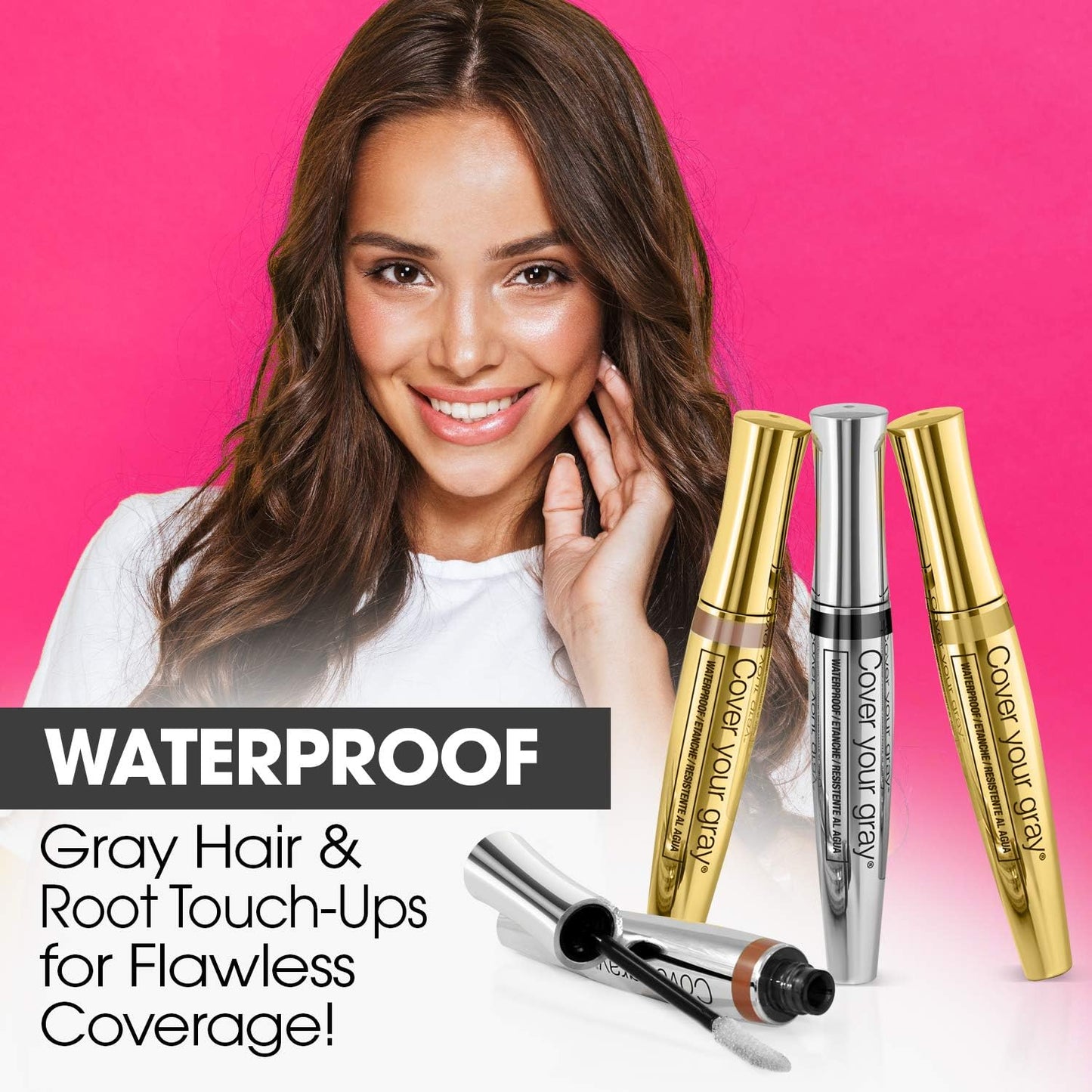 Cover Your Gray Instant Touch Up Wand Mascara, Dark Brown