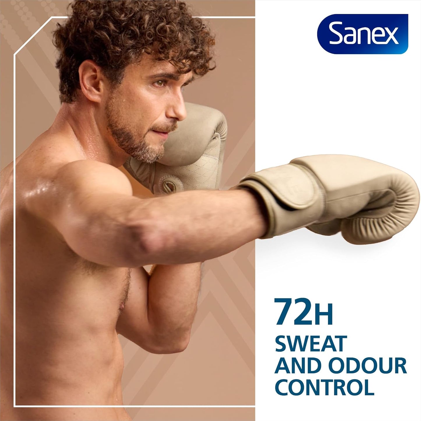 Sanex Men Active Control Antiperspirant Roll-On Deodorant 6x50ml, 72 hour sweat protection, anti-odour, long-lasting dryness, freshness, gentle on skin, antibacterial, 0% alcohol*