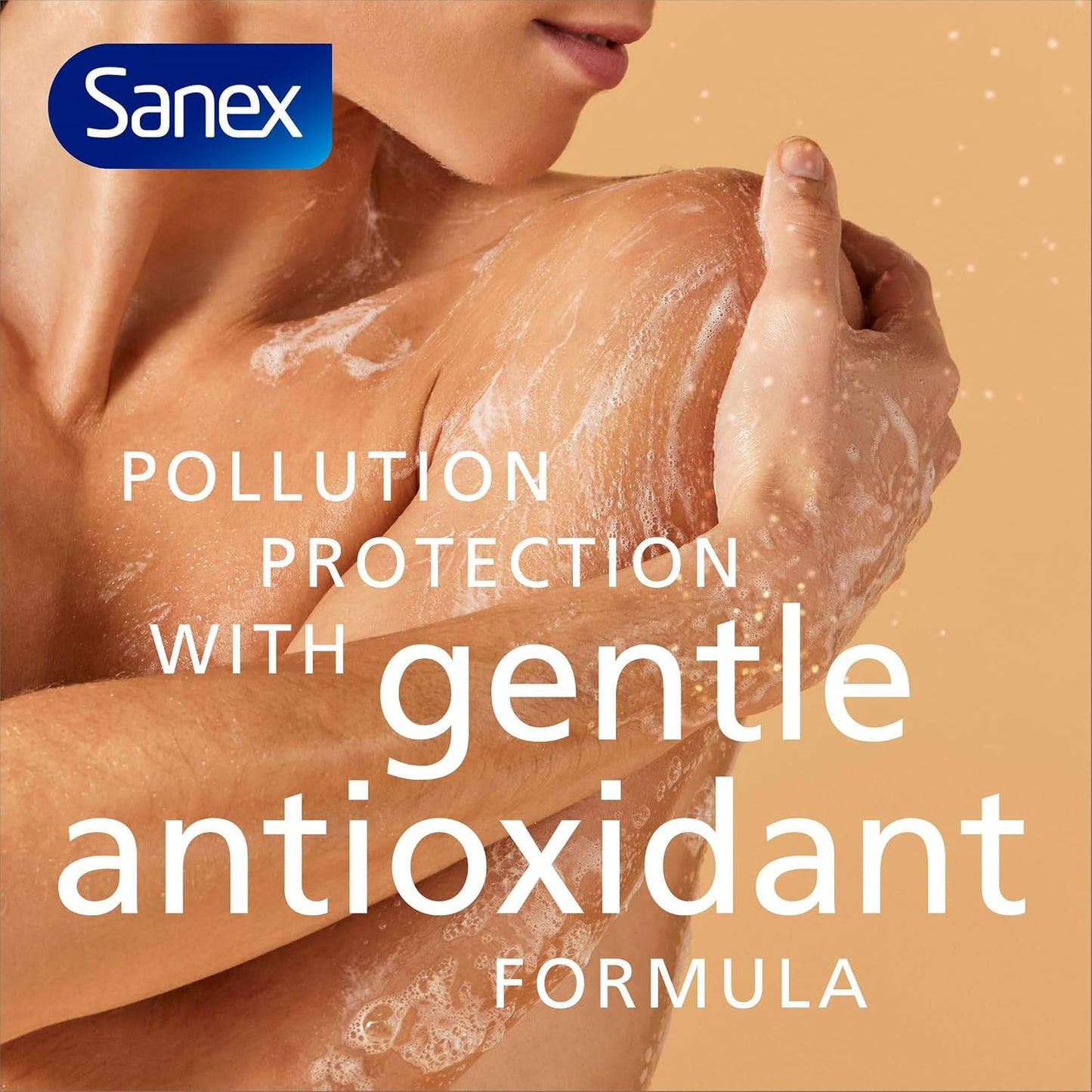 Sanex Expert Skin Health+ Micellar Hypoallergenic Shower Gel 450ml X 6- For Sensitive Skin - Body Wash For Men & Women - Helps Protect Skin From Pollution - Gentle Antioxidant Formula - with Vitamin E