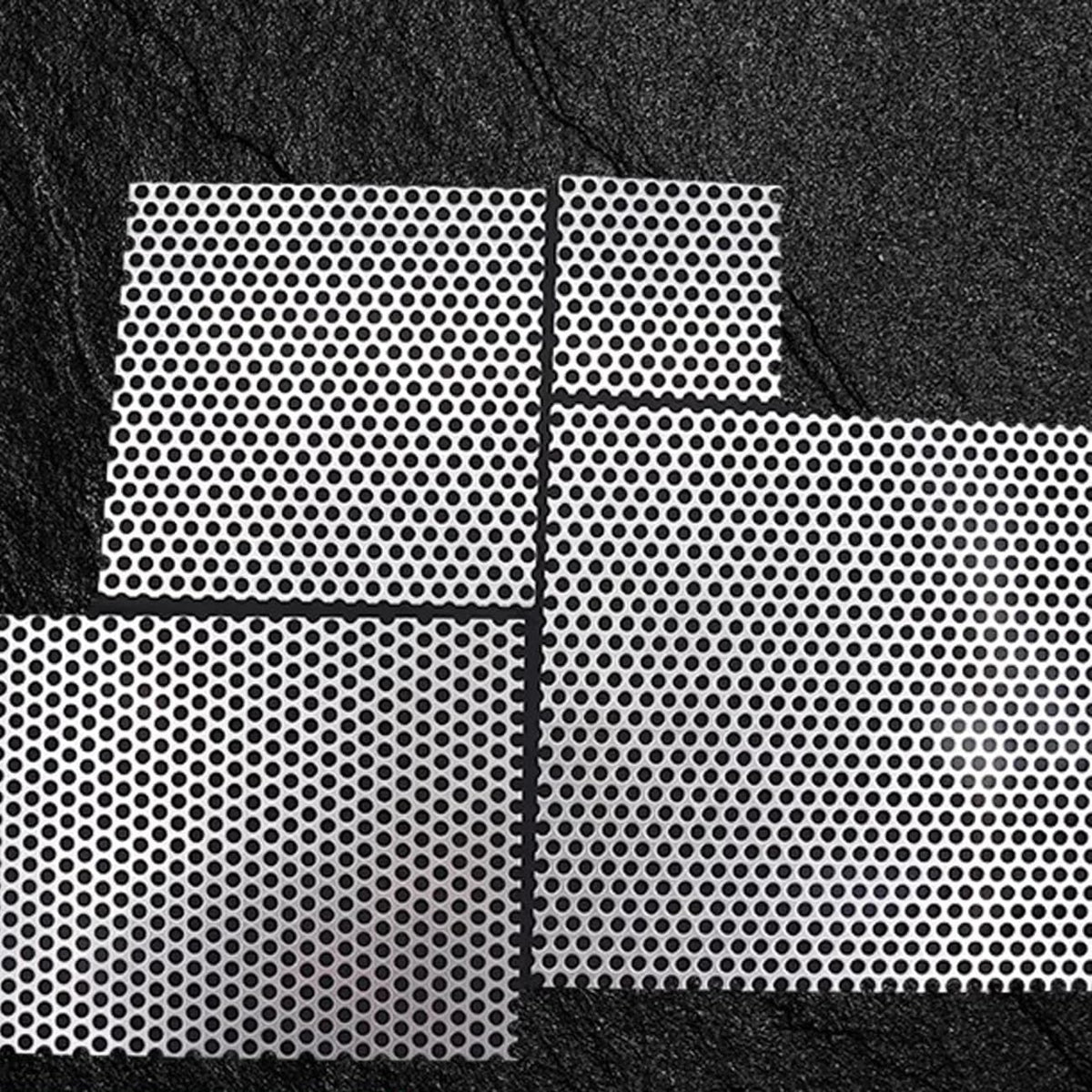 Drain Covers, Square Drain Strainer, 304 Stainless Steel Sewer Strainer, 5mm Hole, Mesh Drain Protectors for Outdoor Indoor, Shower Kitchen Sink Drainage(30x30cm)