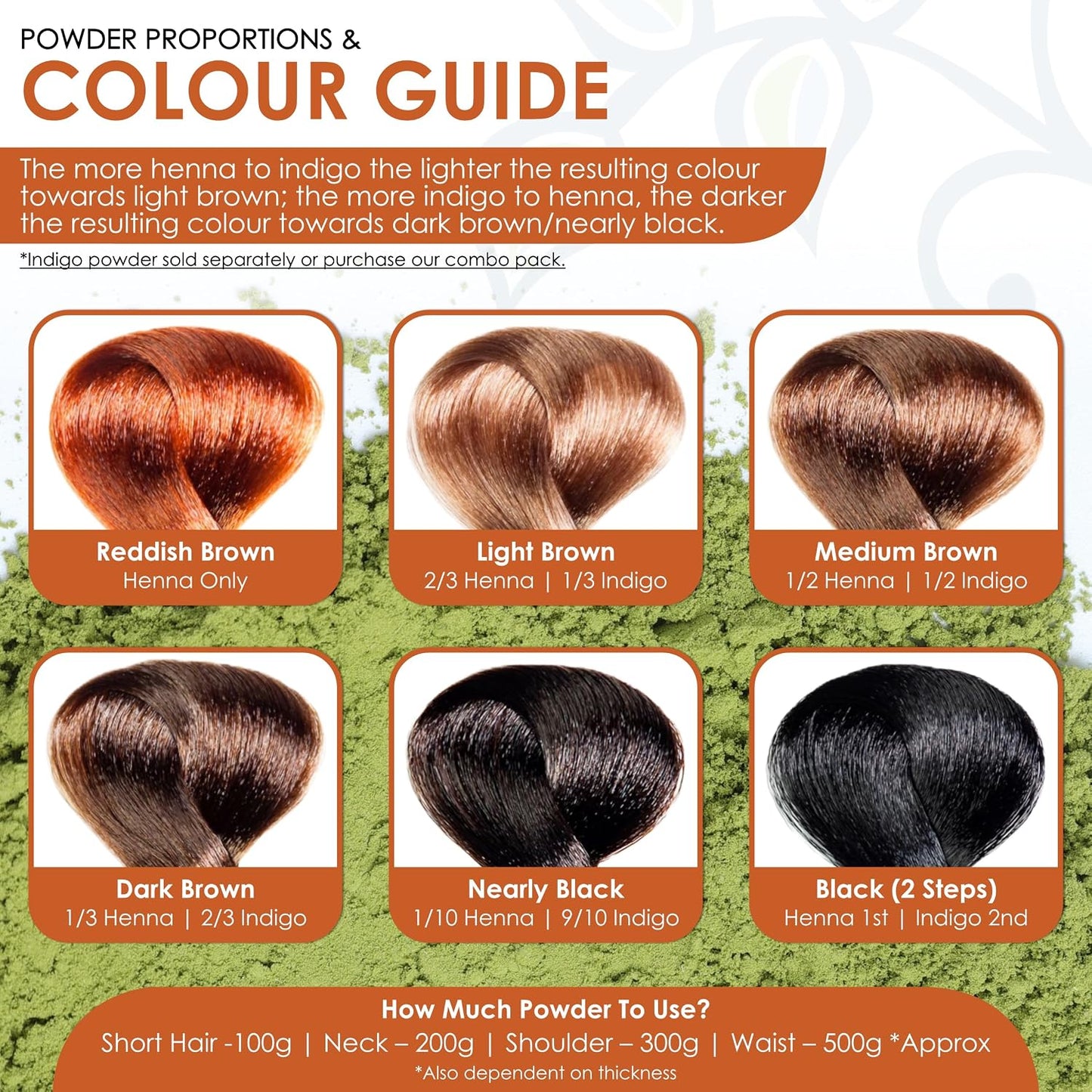 Davis Finest - Organic Henna Powder, 100g - Lawsonia Inermis - Henna Hair Colour, PPD-Free Natural Hair & Beard Dye, Chemical Free - Ideal for Hair Colouring & Mehndi Cones Paste -100% Plant Based