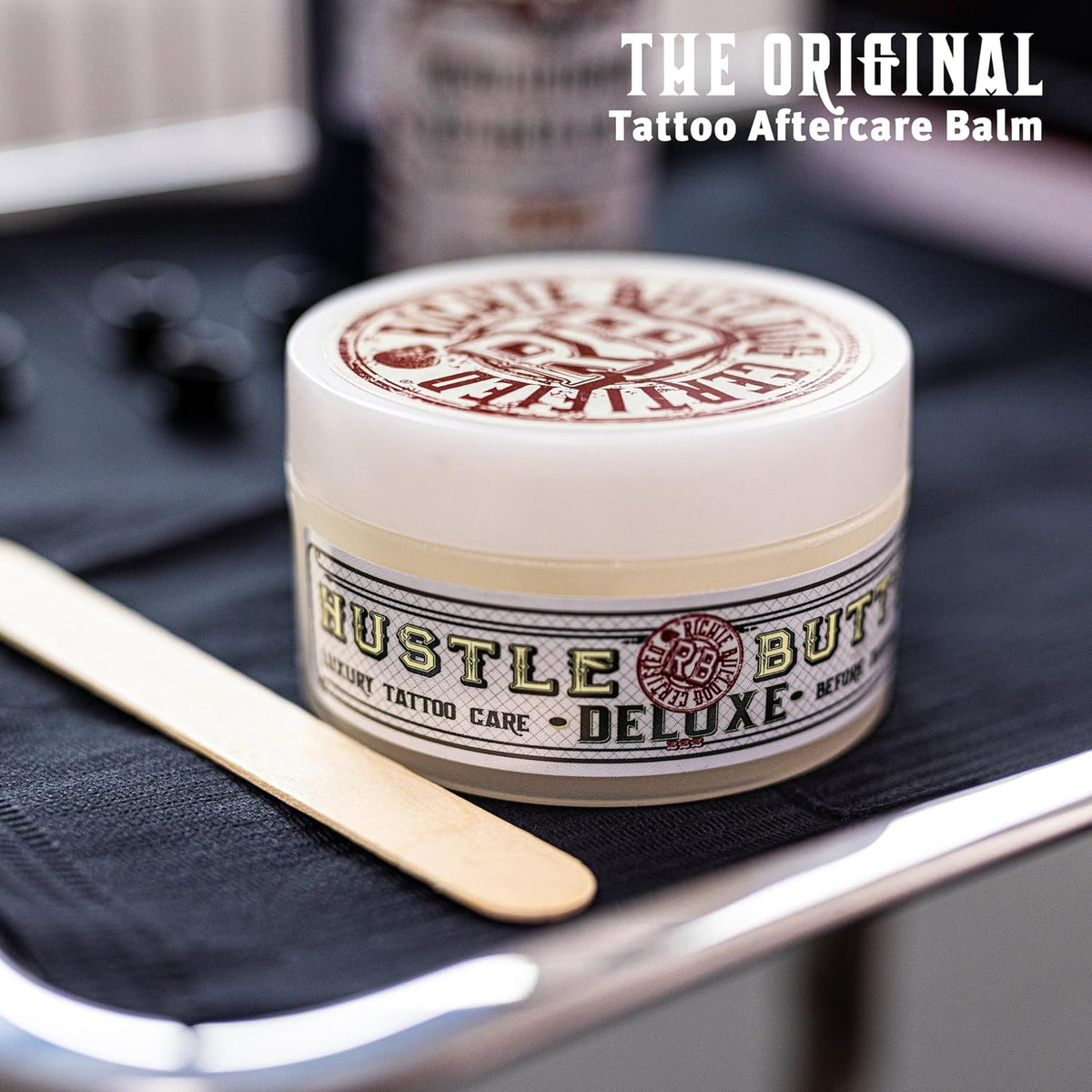 Hustle Butter Deluxe Tub"The Ones" Organic Tattoo Care 30ml (1oz) By Richie Bulldog You Can’t Knock The Hustle