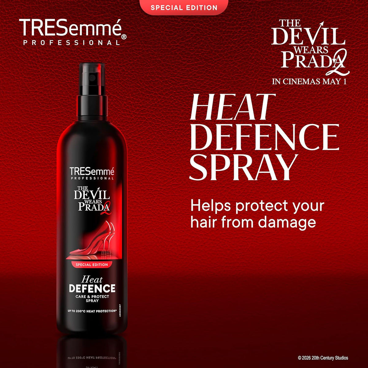 Why the TRESemmé Devil Wears Prada 2 Heat Protect Spray feels like a backstage pass for your hair
