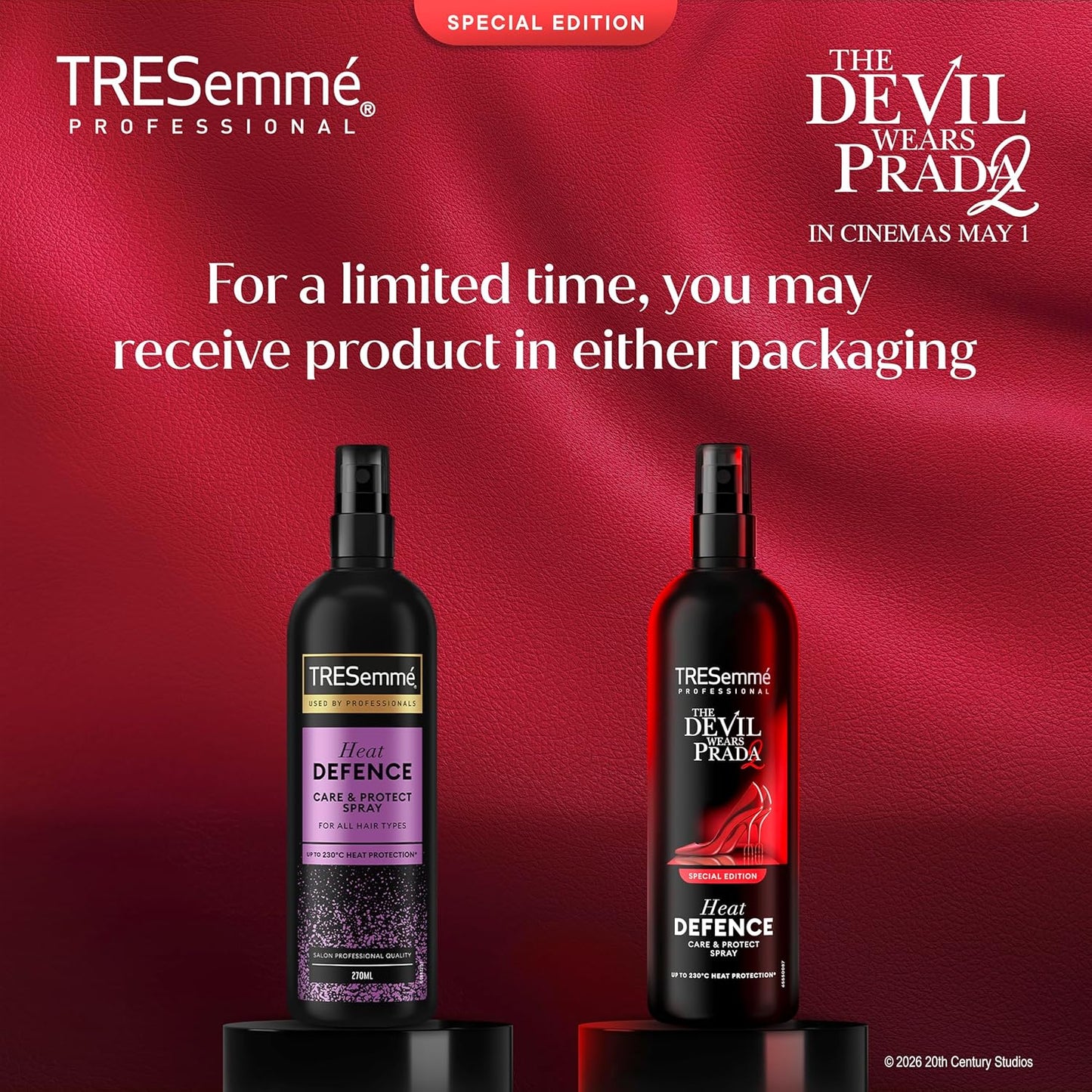 Why the TRESemmé Devil Wears Prada 2 Heat Protect Spray feels like a backstage pass for your hair