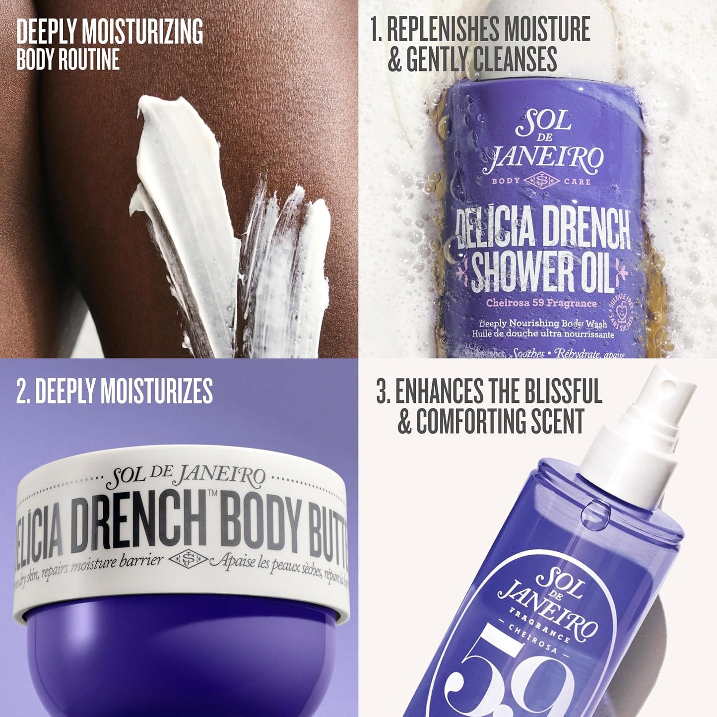 Sol de Janeiro Delicia Drench Shower Oil Moisturizing Cleansing Oil