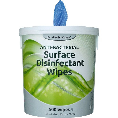 ECOTECH SURFACE DISINFECTANT WIPES 500 - QUAT FREE