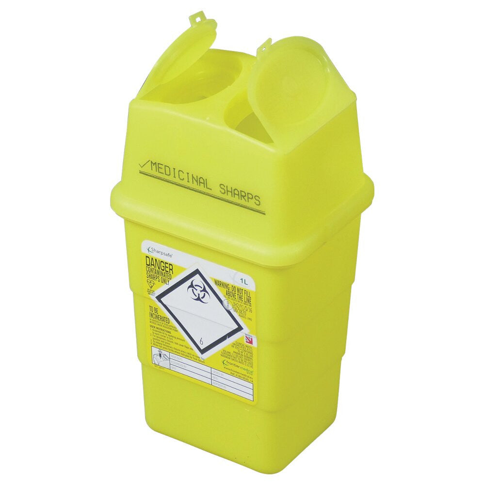 SHARPS DISPOSAL BOX (1 LITRE)