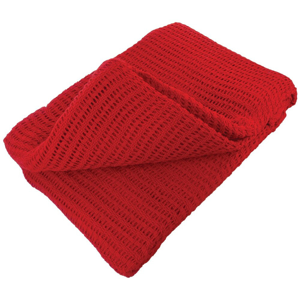 COTTON BLANKET - RED