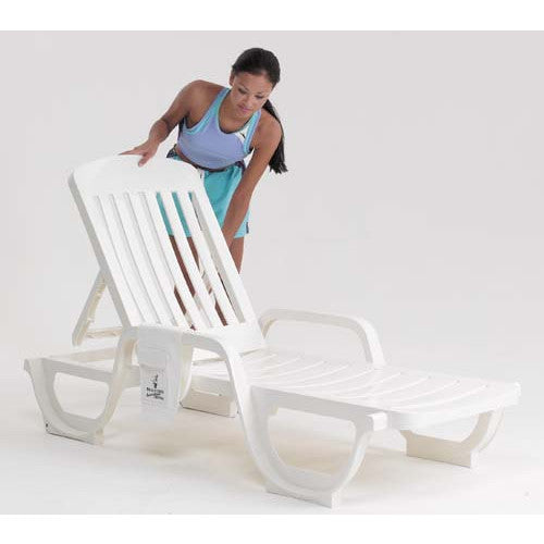 GROSFILLEX CONTRACT LOUNGER - WHITE