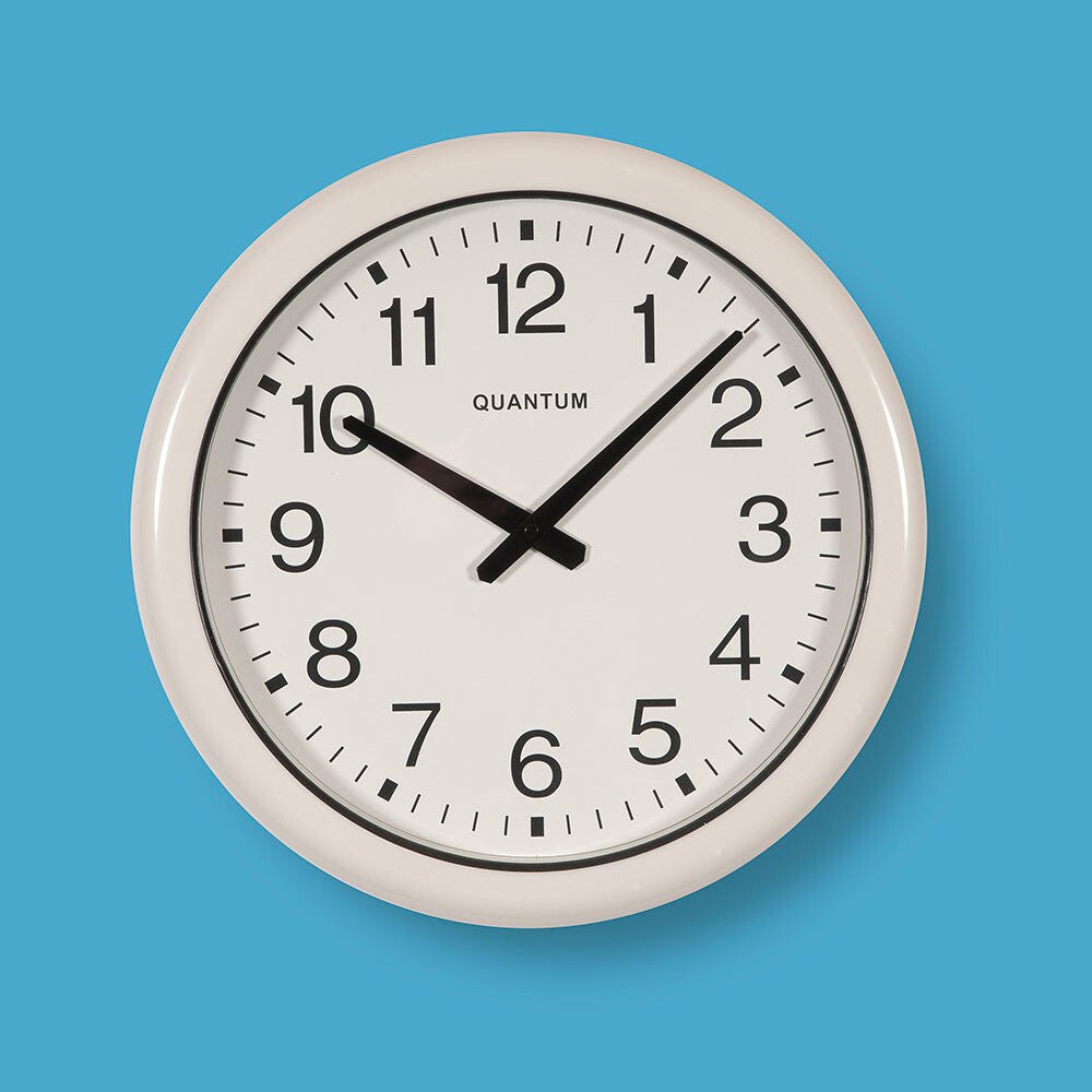 QUANTUM WATER RESISTANT RADIO CONTROLLED CLOCK - BATTERY (420mm)