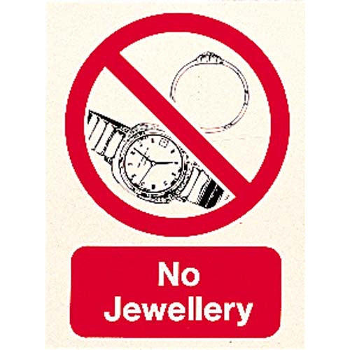 NO JEWELLERY SIGN
