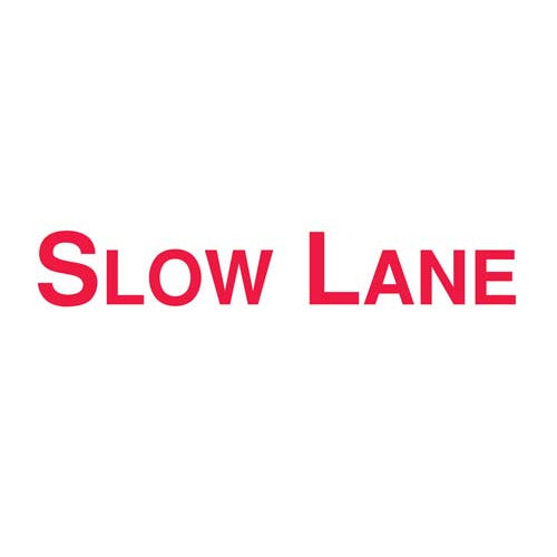 ADHESIVE VINYL LETTERS - SLOW LANE