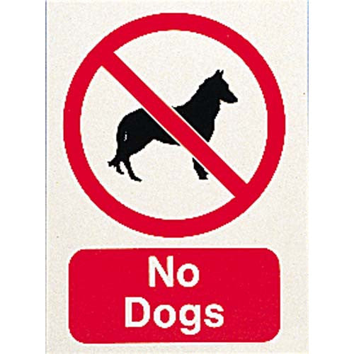 NO DOGS SIGN