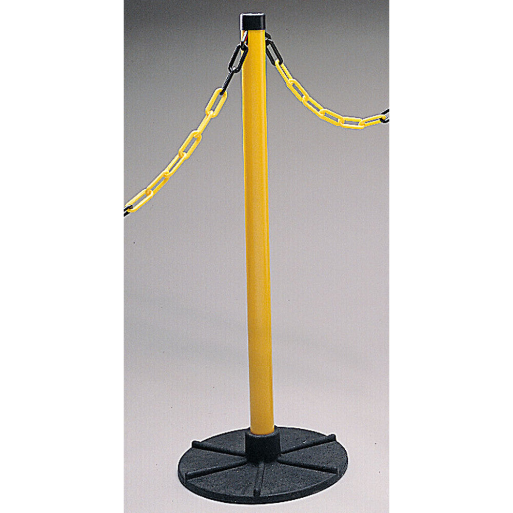 STANDARD POST AND BASE - YELLOW POST