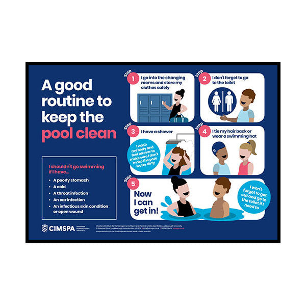 CIMSPA LETS KEEP SWIMMING FRESH 'ROUTINE' POSTER