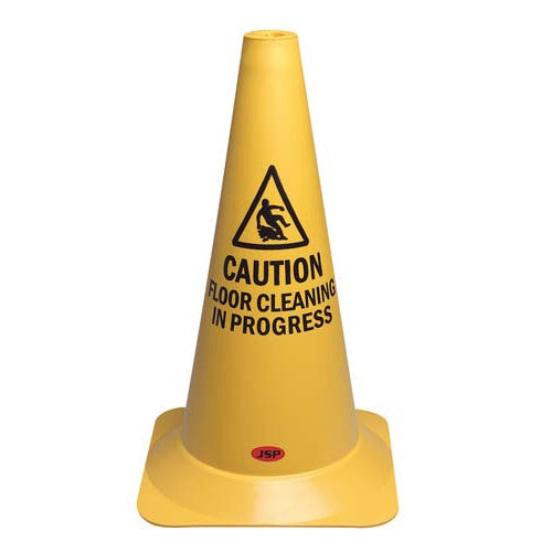 "CAUTION FLOOR CLEANING IN PROGRESS" CONE