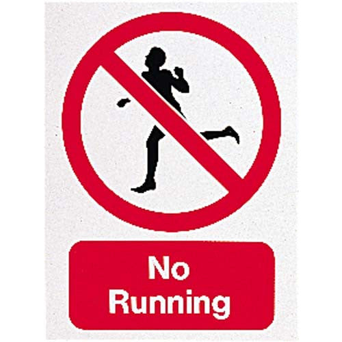 NO RUNNING SIGN