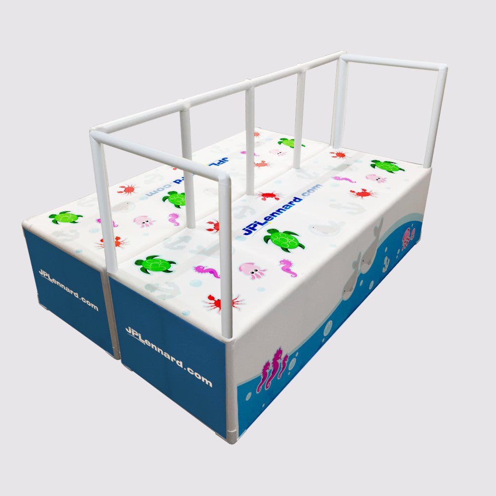 JPL DOUBLE POOL PLATFORM WITH RAIL (LARGE)