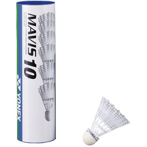 YONEX MAVIS 10 SHUTTLECOCKS - WHITE SKIRT (BLUE)