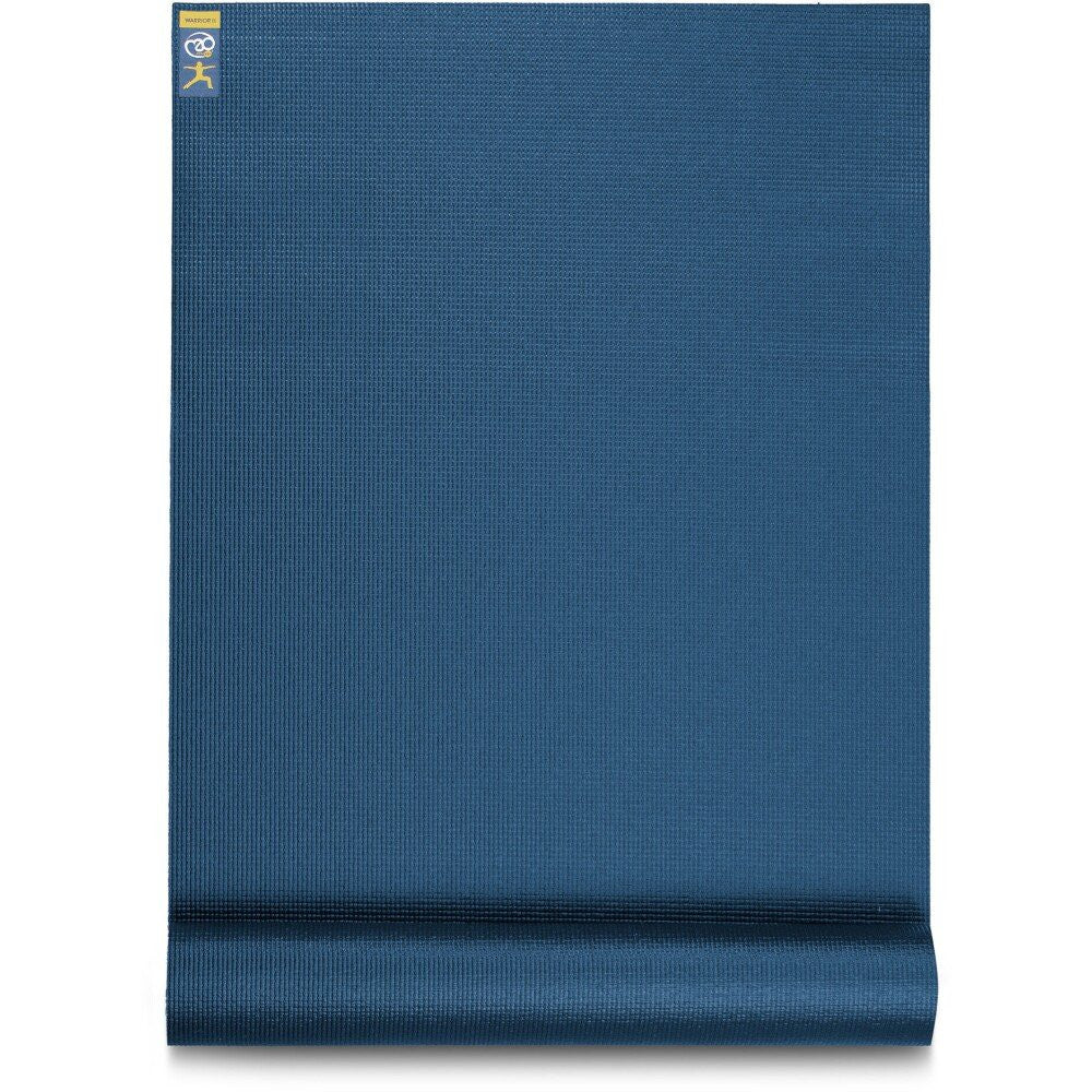 YOGA-MAD WARRIOR II YOGA MAT - DARK BLUE (4mm)