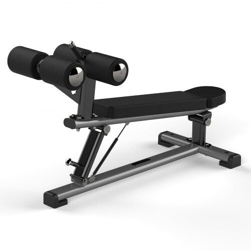 JORDAN ADJUSTABLE ABDOMINAL DECLINE BENCH - METALLIC GREY
