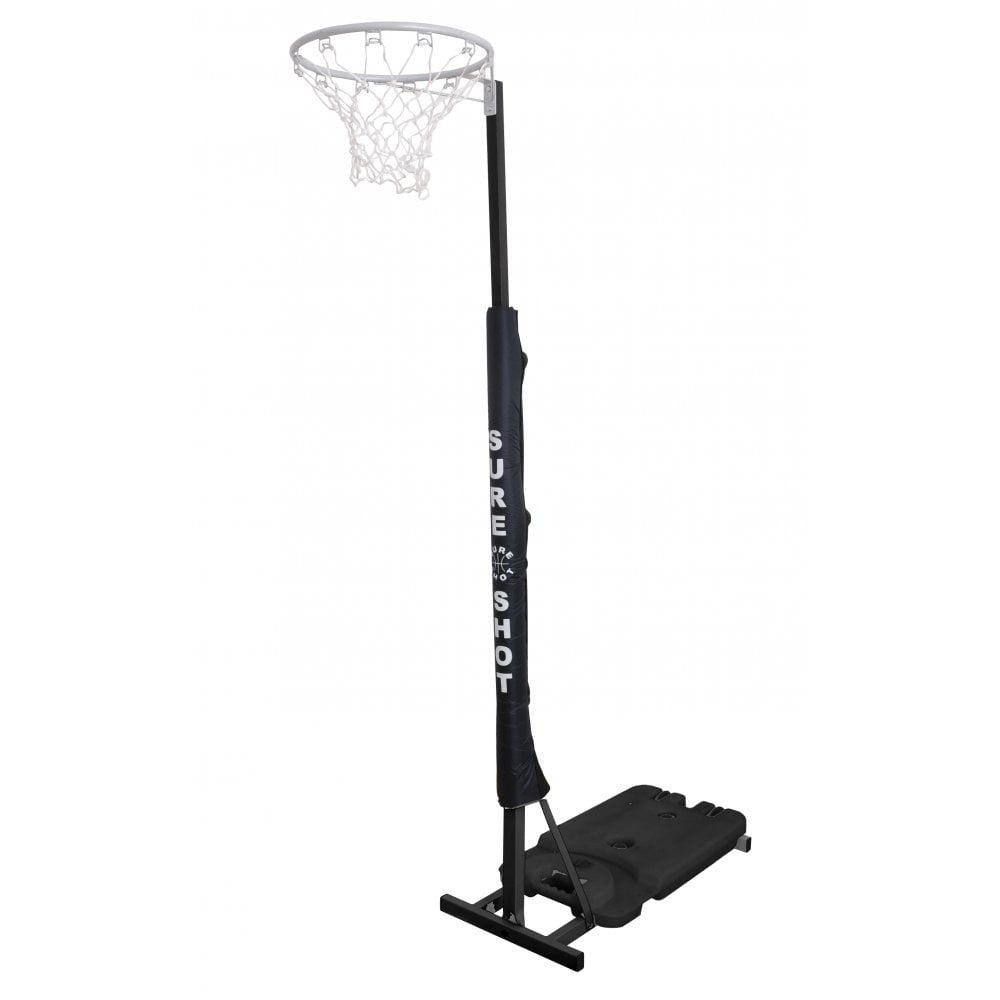 SURE SHOT EASIPLAY NETBALL POST - BLACK/SILVER