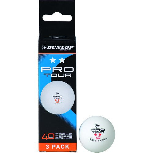 DUNLOP 2 STAR RECREATIONAL TABLE TENNIS BALLS