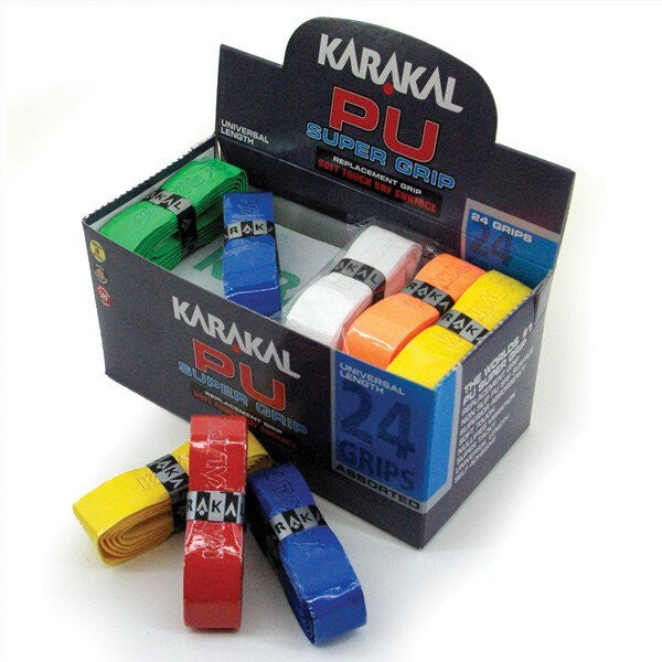 KARAKAL PU SUPER RACKET GRIPS - ASSORTED COLOURS