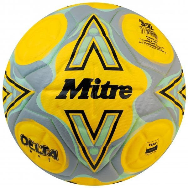 MITRE DELTA ONE FOOTBALL - YELLOW (SIZE 5)