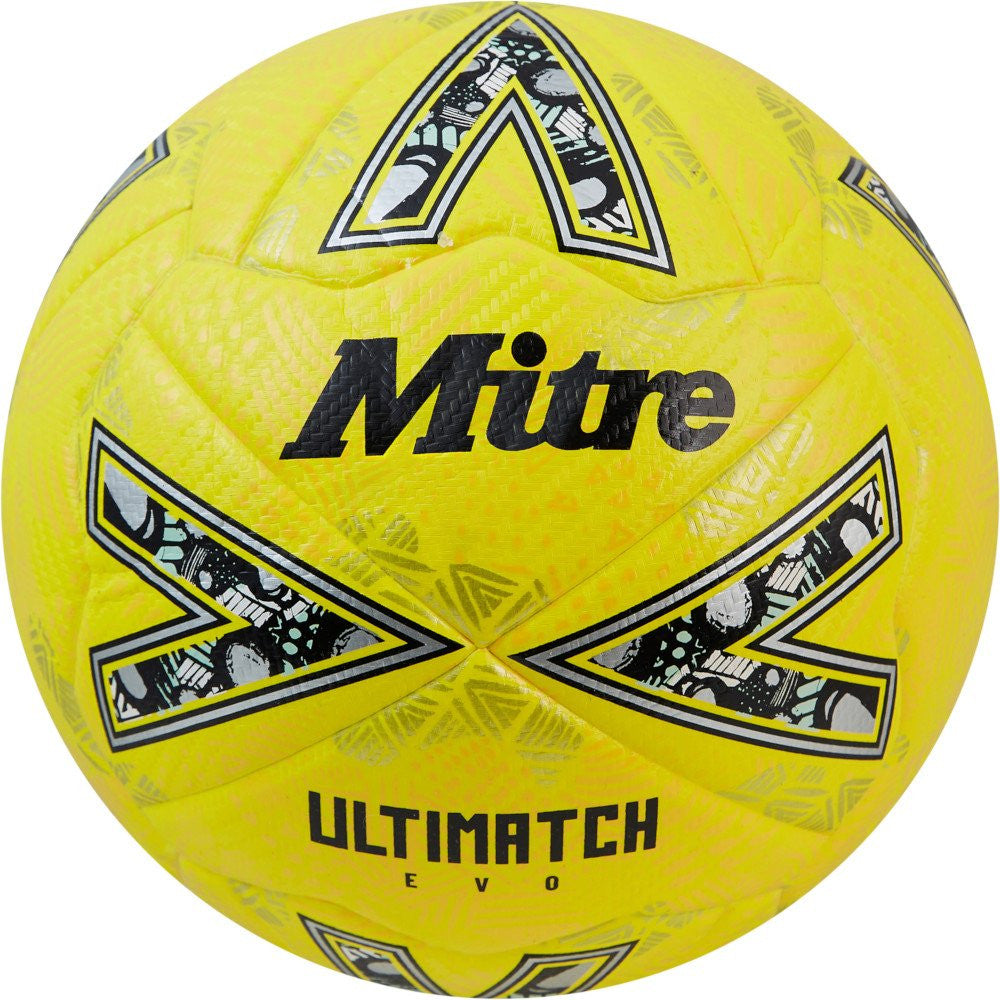 MITRE ULTIMATCH PLUS FOOTBALL - YELLOW (SIZE 5)