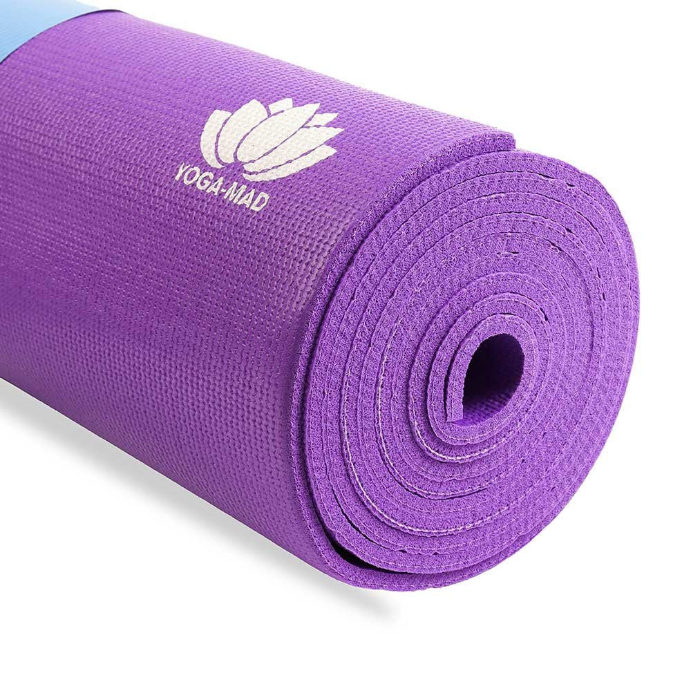 MAD LOTUS YOGA MAT - PURPLE (4mm)