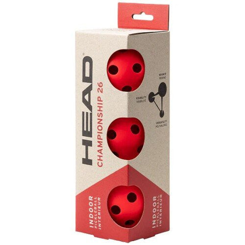 HEAD CHAMPIONSHIP 26 INDOOR PICKLEBALL BALLS