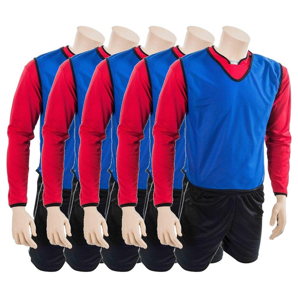 JUNIOR SOCIAL BASKETBALL BIB PACK - ROYAL BLUE (5)