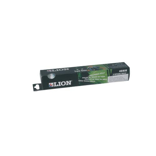 LION 2 STAR TABLE TENNIS BALLS