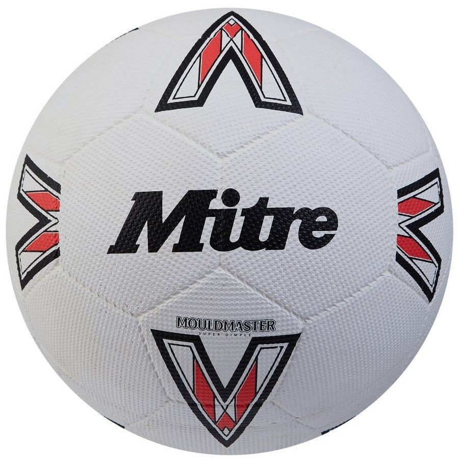 MITRE MOULDMASTER SUPER DIMPLE FOOTBALL - WHITE (Size 5)