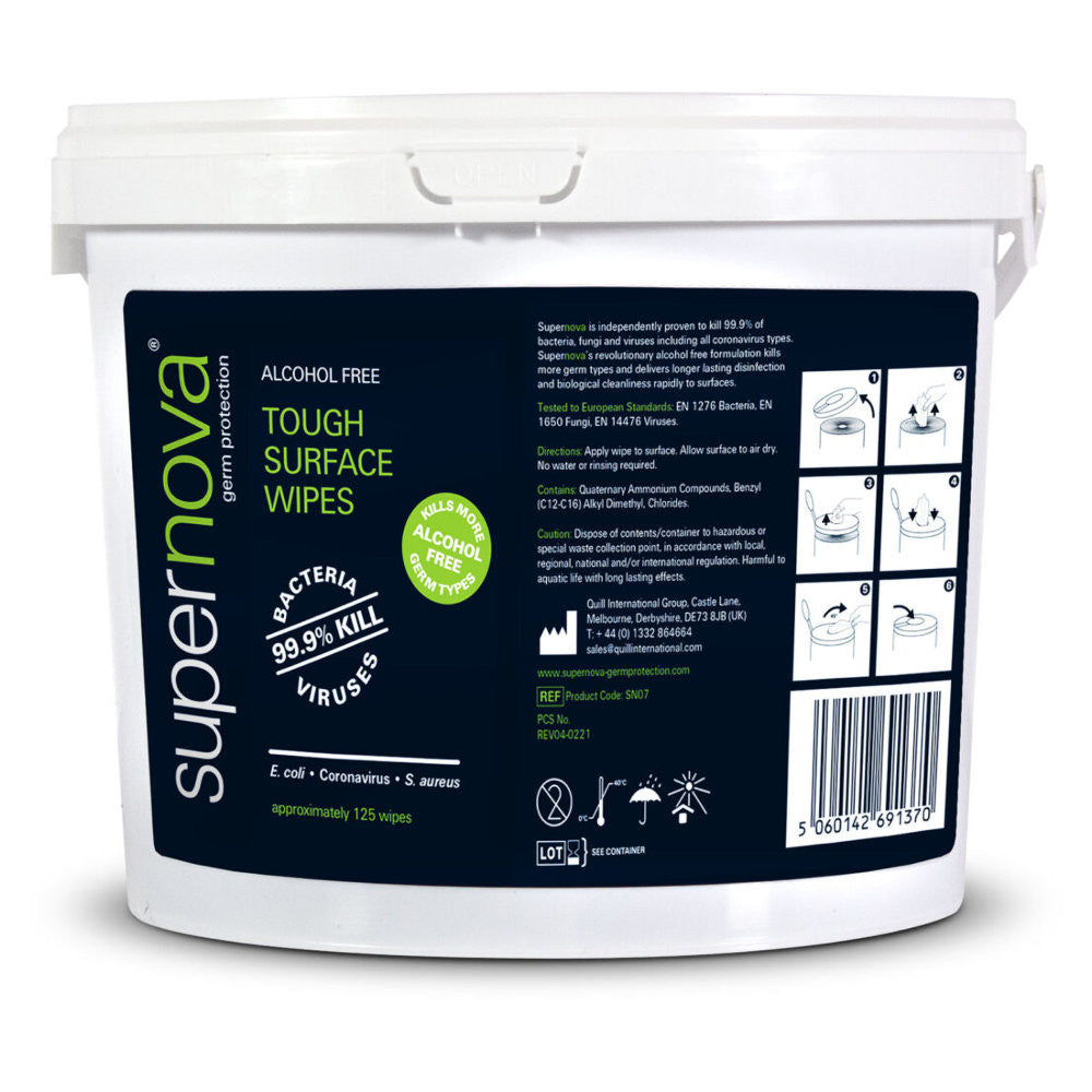 SUPERNOVA ALCOHOL-FREE TOUGH SURFACE WIPES
