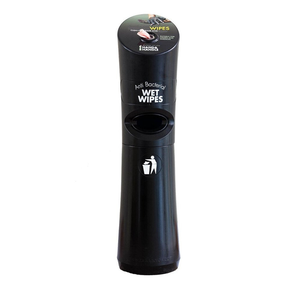 ADDGARDS WET WIPE DISPENSER STATION - BLACK