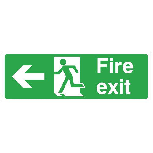 FIRE EXIT SIGN - LEFT (450 x 150mm)