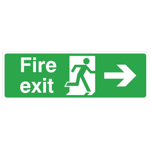 FIRE EXIT SIGN - RIGHT (450 x 150mm)