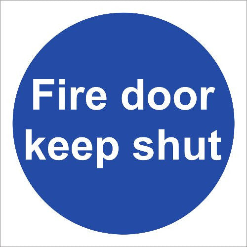 FIRE DOOR KEEP SHUT SIGN (100 x 100mm)