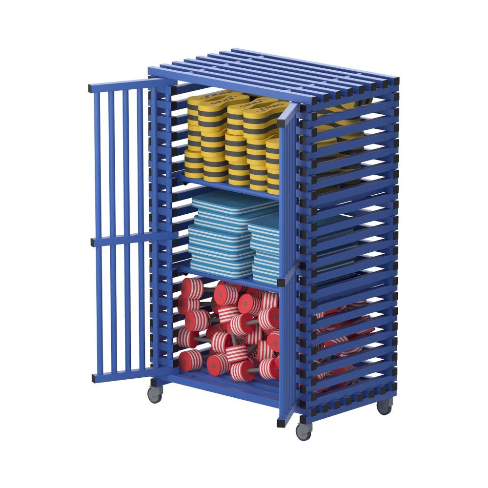 VENDIPLAS MOBILE STORAGE CUPBOARD - BLUE (LARGE)