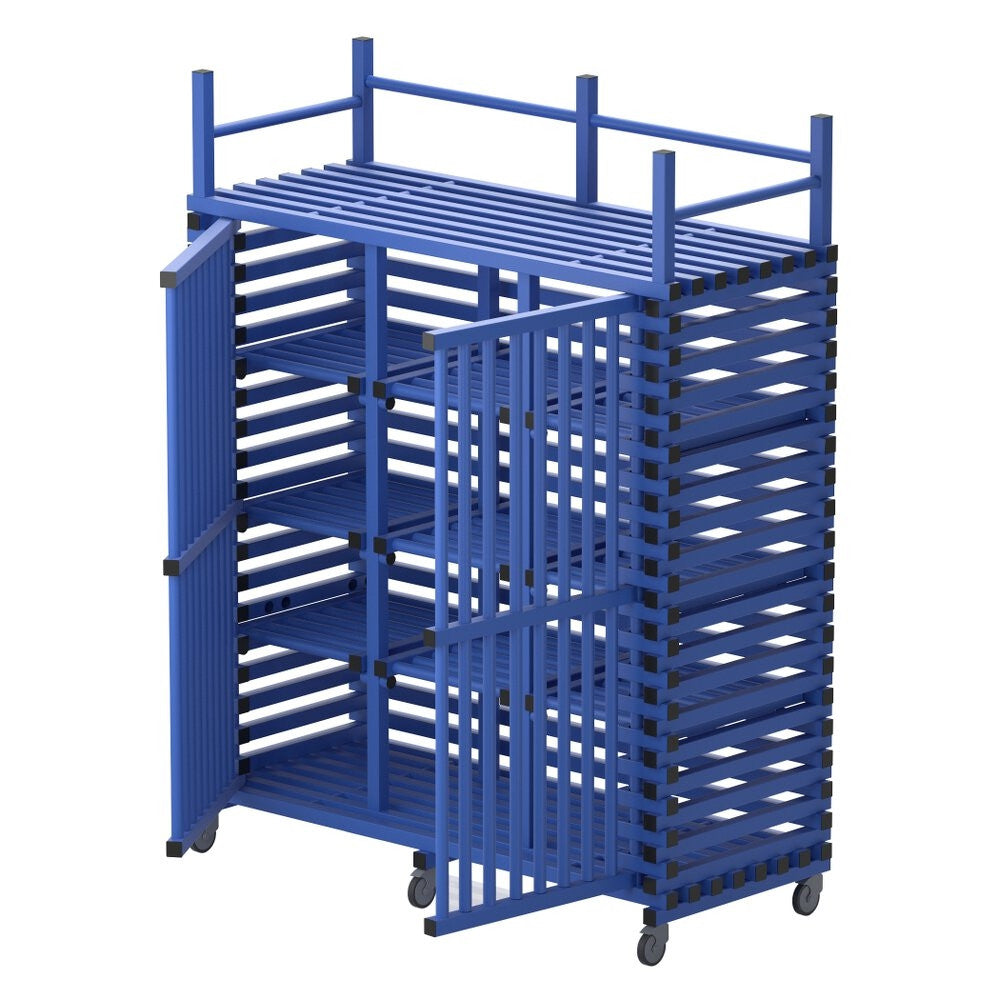 VENDIPLAS MOBILE STORAGE CUPBOARD - BLUE (X LARGE)