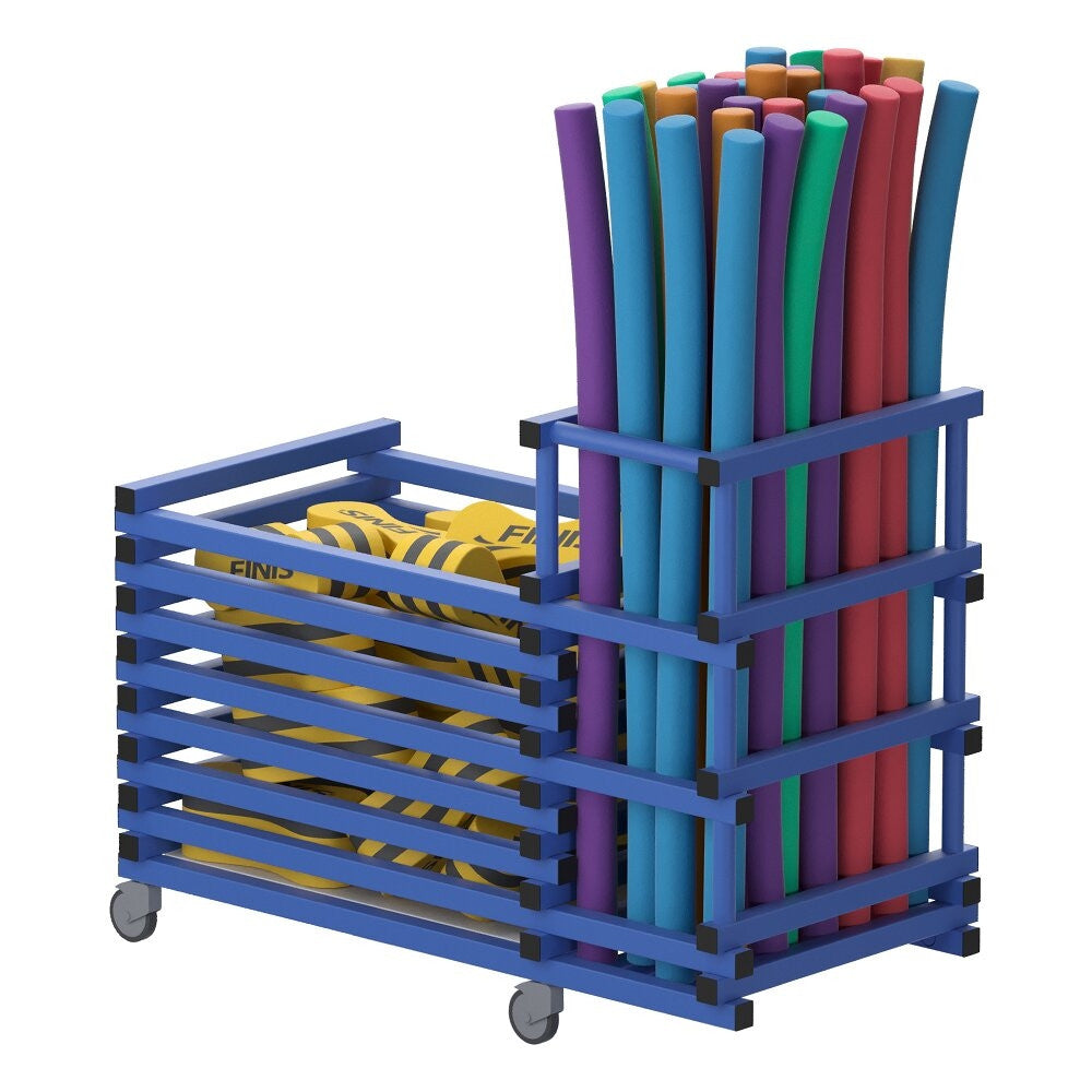 VENDIPLAS MULTIPURPOSE STORAGE TROLLEY - BLUE (TWO-SECTION)