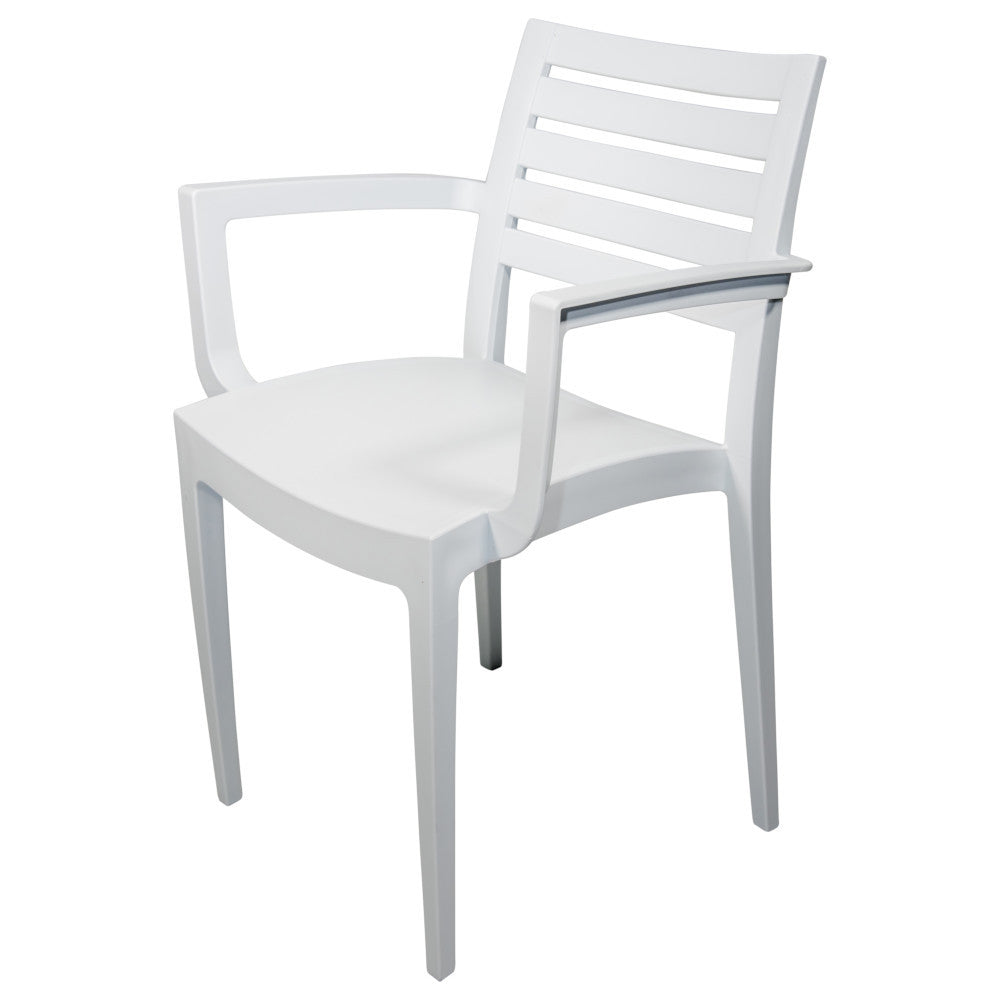 FRESCO ARM CHAIR - WHITE