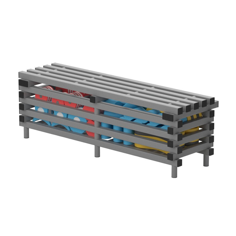 VENDIPLAS STORAGE BENCH SEATS - GREY