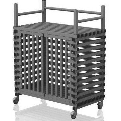 VENDIPLAS MOBILE STORAGE TROLLEY - GREY (LARGE)