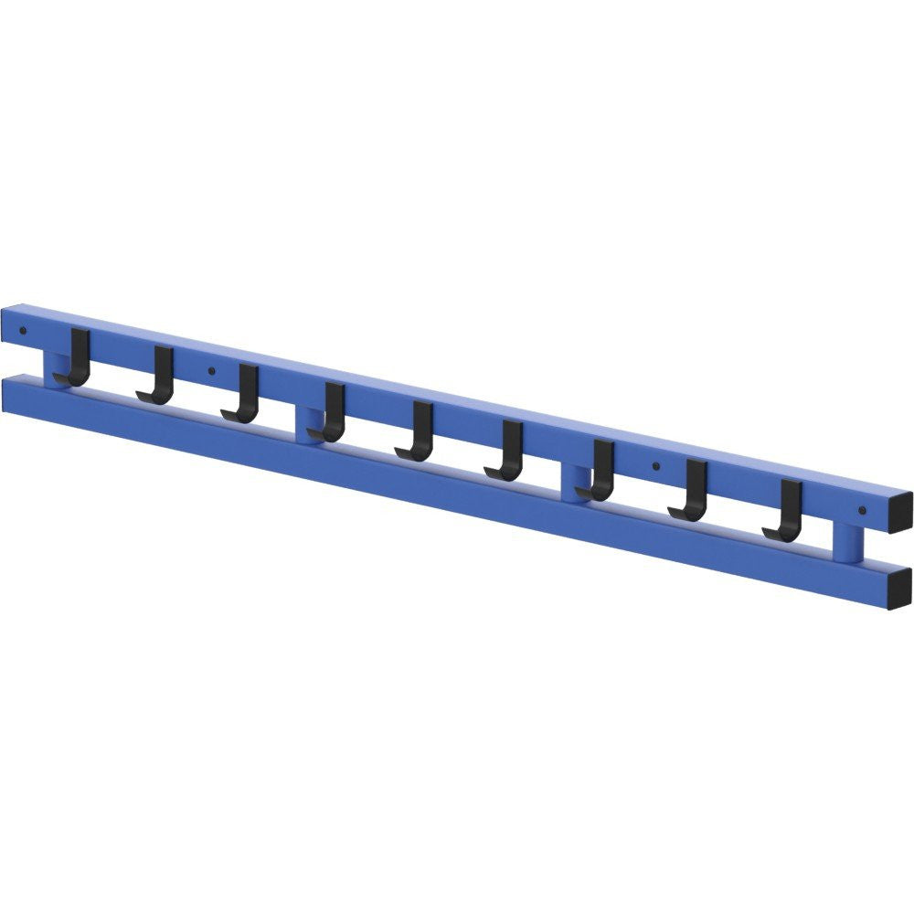 VENDIPLAS WALL-MOUNTED COAT/TOWEL HANGER STRIP - BLUE