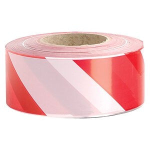 ZEBRA TAPE - RED/WHITE (100m)